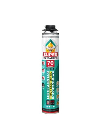 Пена монтажная Kolt, Super монтажник, профессиональная, 850 г, всесезонная, SM85U70