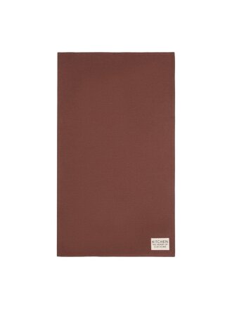 Полотенце кухонное 40х73 см, 220 г/м2, 100% хлопок, саржа, Этель, Kitchen, коричневое, Россия