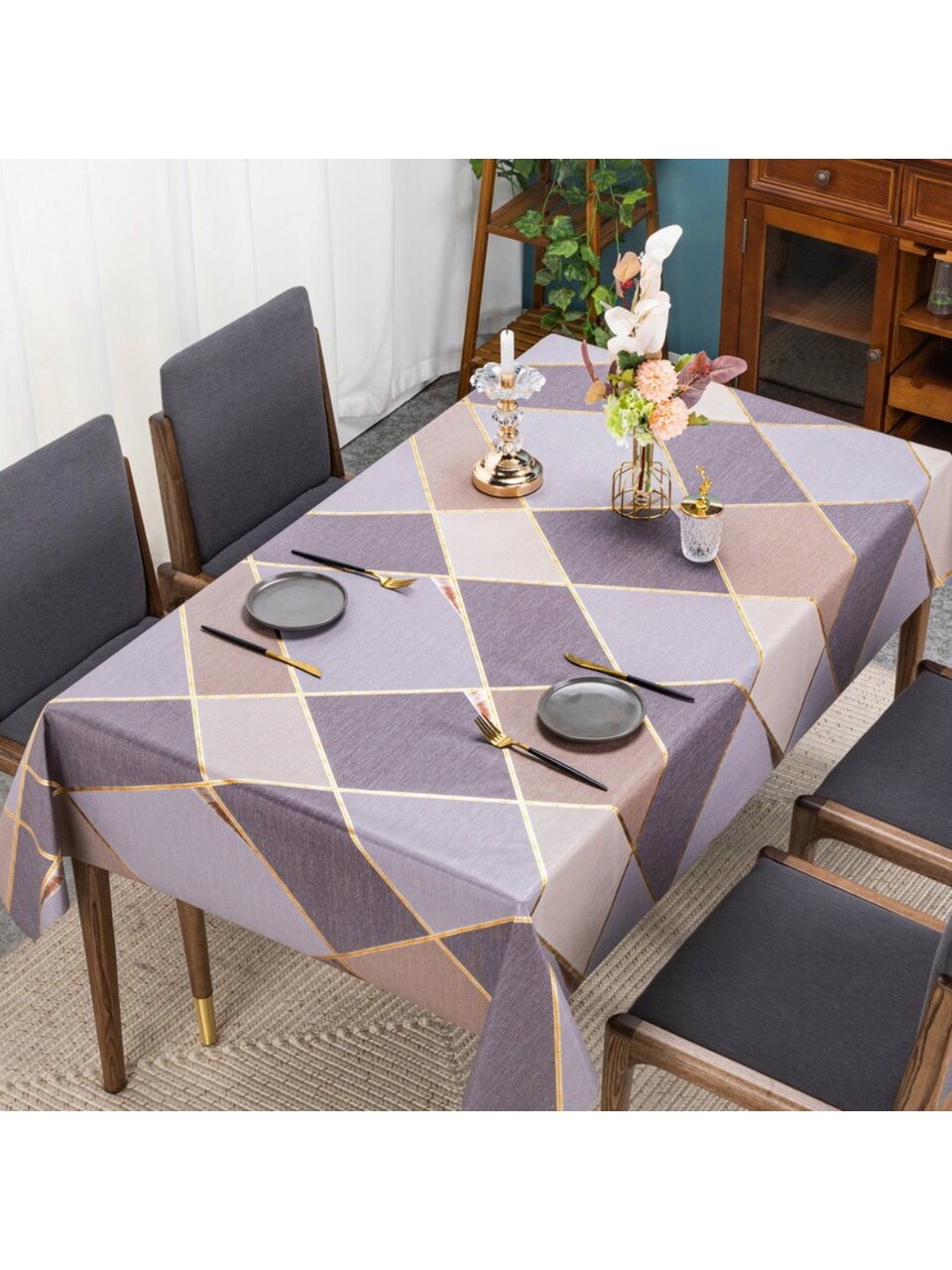 Клеенка Марсель, 1.37х20 м, ПВХ на тканевой основе, 8308B