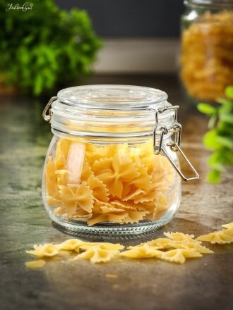 Банка для сыпучих продуктов, стекло, 0.5 л, с крышкой, с бугельным замком, Y3-1366/318557