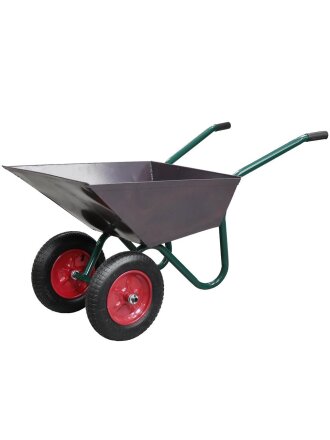 Тачка строительная двухколесная, сталь, 240 кг, 110 л, 1 мм, втулка D20 мм, PR3.25х8, УСИЛЕННЫЙ сварной кузов, ВГ, ТСД-324