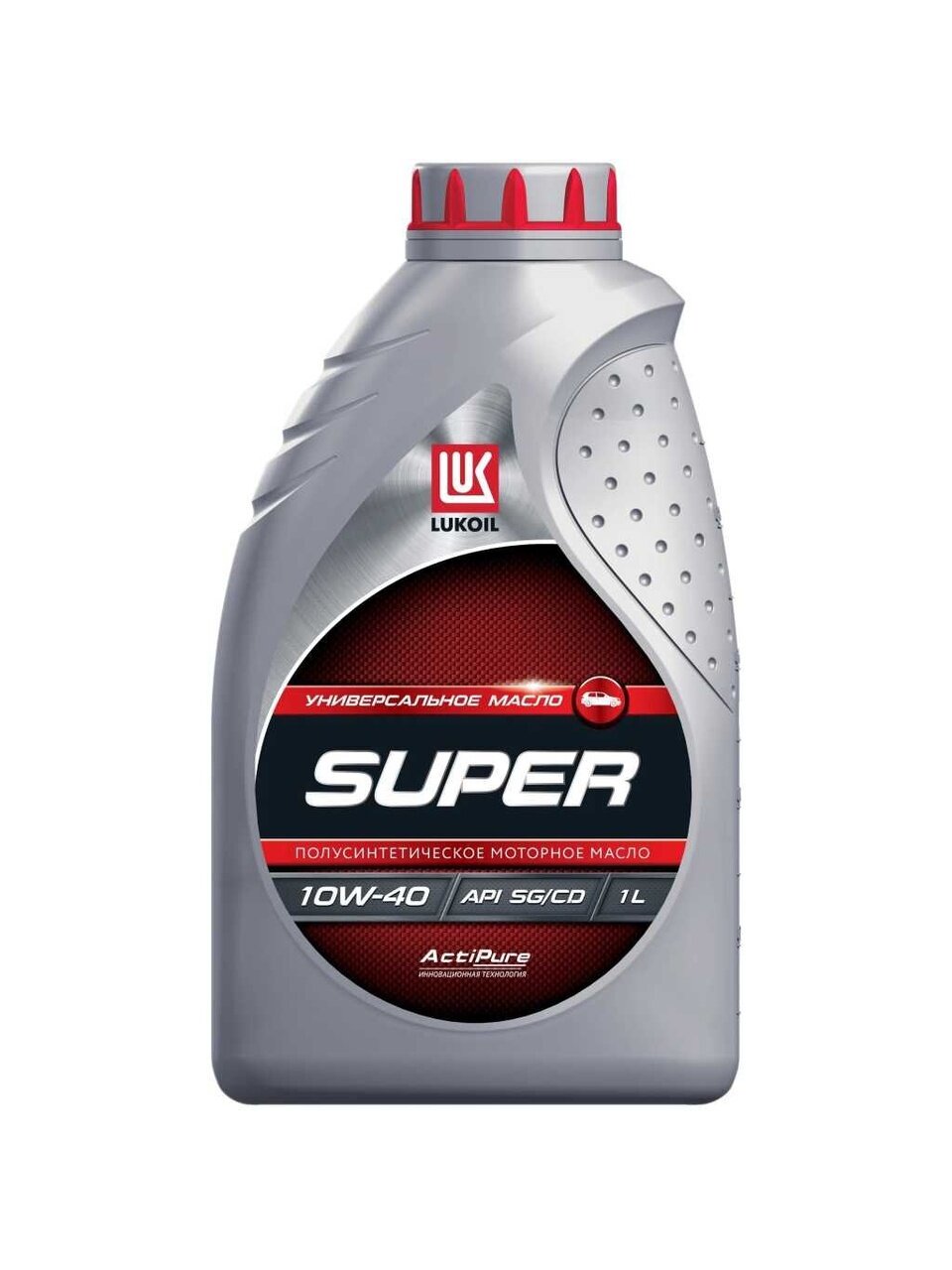 Масло моторное полусинтетическое, 10W40, Лукойл, Супер, 1 л, 19191