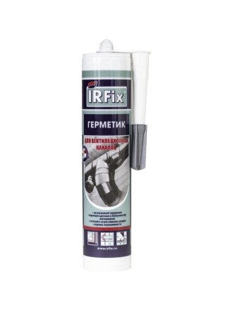 Герметик акриловый, для вентиляционных каналов, Irfix, 20051, 310 мл, серый