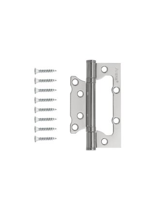 Петля накладная для деревянных дверей, Avers, 125х75х2.5 мм, B2-CR, с 2 подшипниками, хром