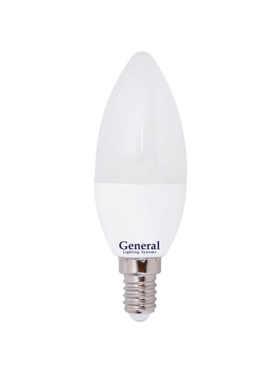 Лампа светодиодная E14, 8 Вт, 230 В, свеча, 4500 К, нейтральный белый свет, General Lighting Systems, GLDEN-CF, CF, 638300