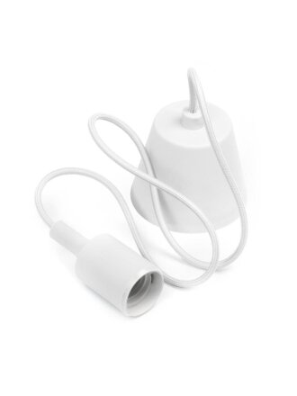 Подвес с патроном E27, Smartbuy, 1 м, белый, SBE-CLHE27s-w