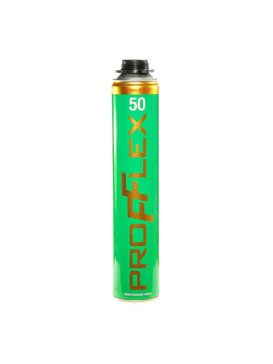 Пена монтажная Profflex, PRO Green 50, профессиональная, 50 л, 750 мл, 770 г, летняя, 70091