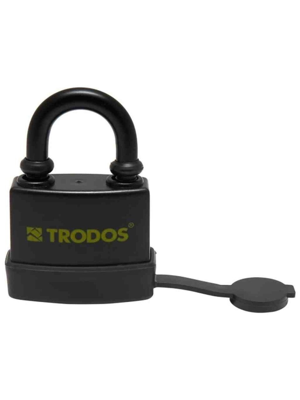 Замок навесной Trodos, BC-IG1-55, 210 215, блистер, навесной, дисковый, всепогодный, черный, всепогодный, 3 ключа