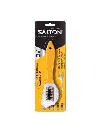 Щетка для обуви для замши и нубука, 3-х сторонняя, Salton, 51/X601