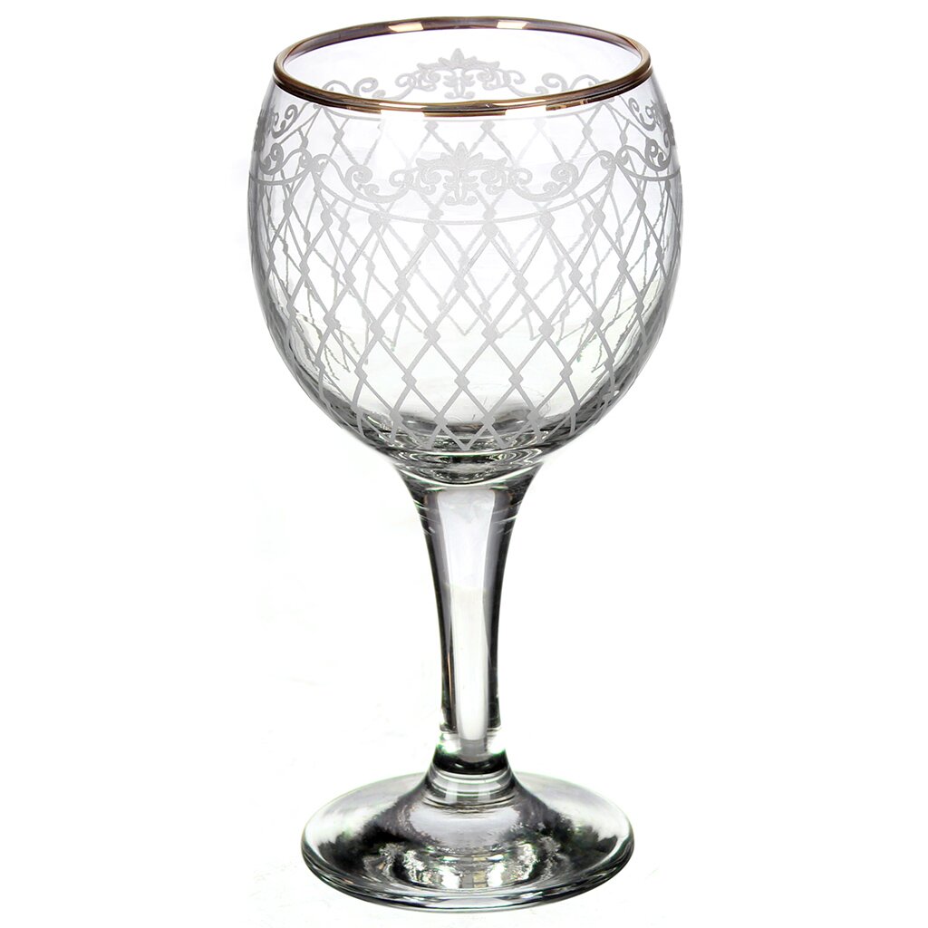 Бокал для вина, 260 мл, стекло, 6 шт, Декостек, Винтаж, 1711-ГЗ