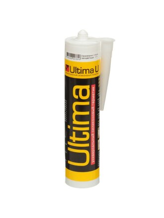 Герметик силиконовый, универсальный, Ultima, H0802, 280 мл, бесцветный