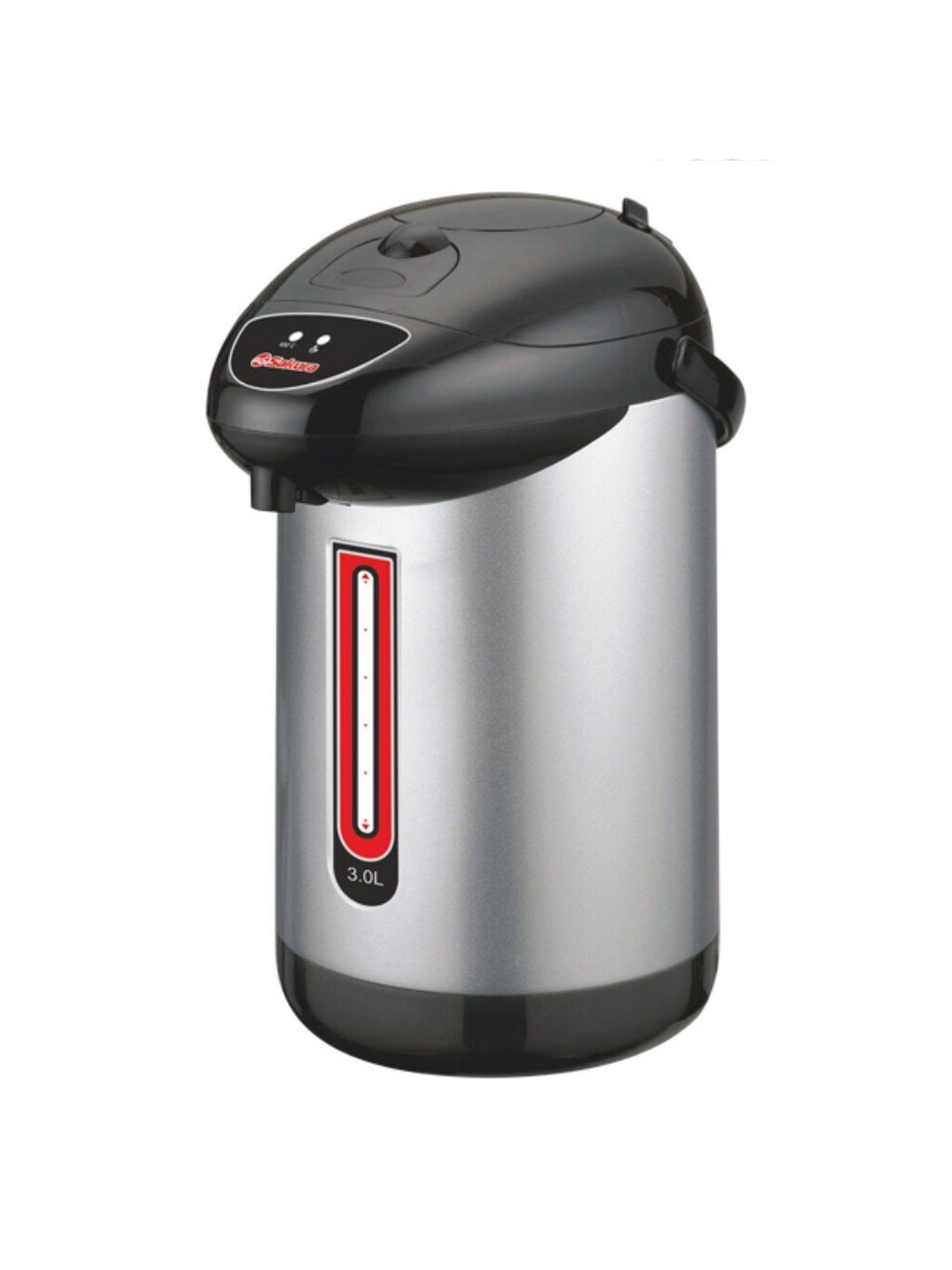 Термопот Sakura, SA-352B, черный металл, 3 л, 750 Вт, скрытый нагревательный элемент