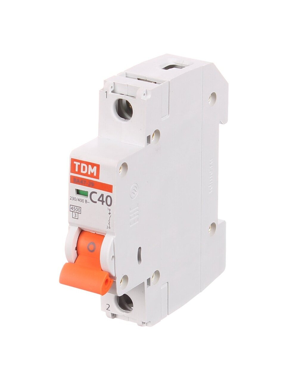 Автоматический выключатель TDM Electric, ВА47-29, 1 полюс, 40, 4.5 кА, С, 230/400 В, SQ0206-0078