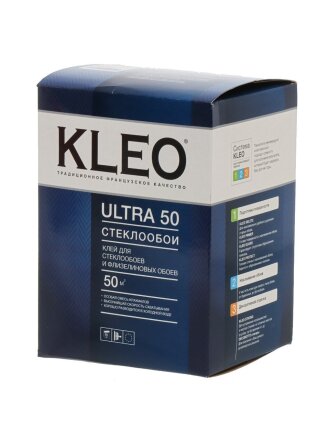 Клей для стеклообоев и флизелиновых обоев, Kleo, Ultra, 50 кв.м., 500 г, коробка, 070 ULTRA 50