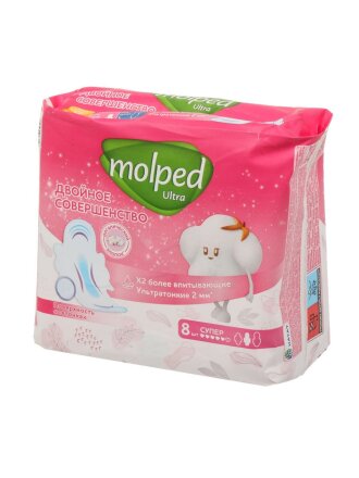 Прокладки женские Molped, Ultra Long, 8 шт