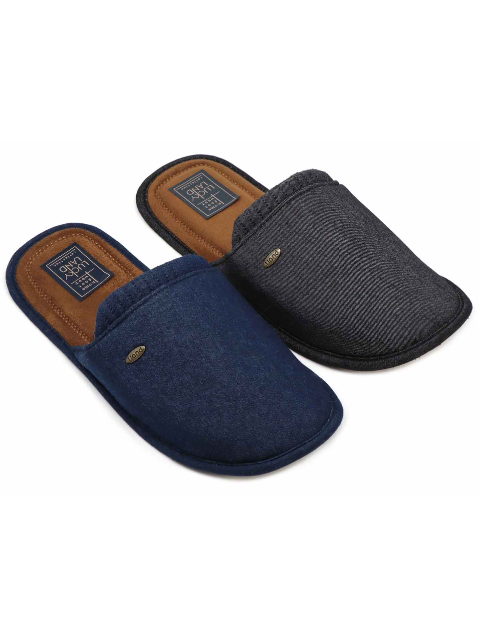 Тапки для мужчин, полиэстер, в ассортименте, р. 44, закрытые, 4100 М-СН-С