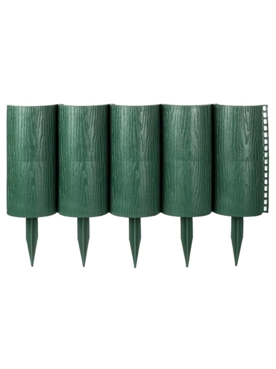 Забор декоративный пластмасса, Мастер сад, Садовый конструктор, 21х300 см, зеленый