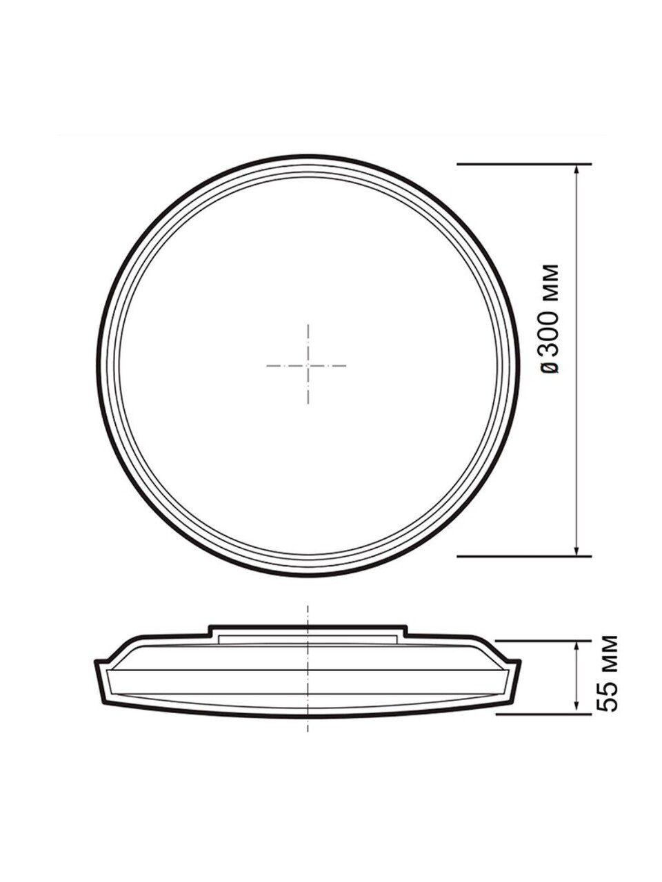 Светильник светодиодный, JazzWay, PPB OPAL, 36 Вт, 4000 К, 2880 Лм, IP20, 30х30х5.5 см, белый, 5060845