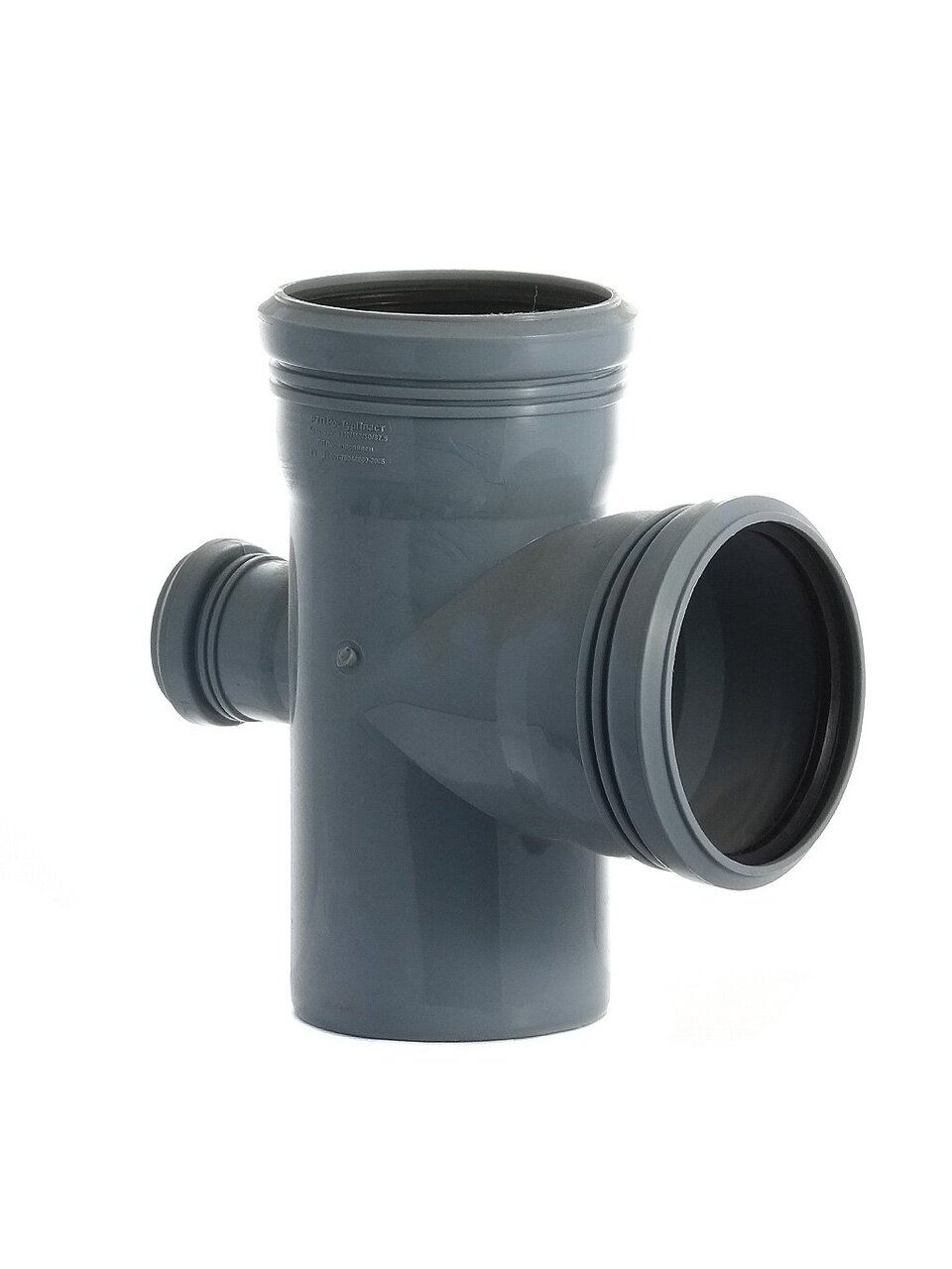 Крестовина канализационная одноплоскостная, 110х110х50 мм, 90 °, РосТурПласт, пластик, 36476