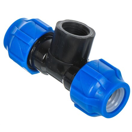 ПНД тройник d20х1/2'', внутренняя резьба, переходной, Valfex