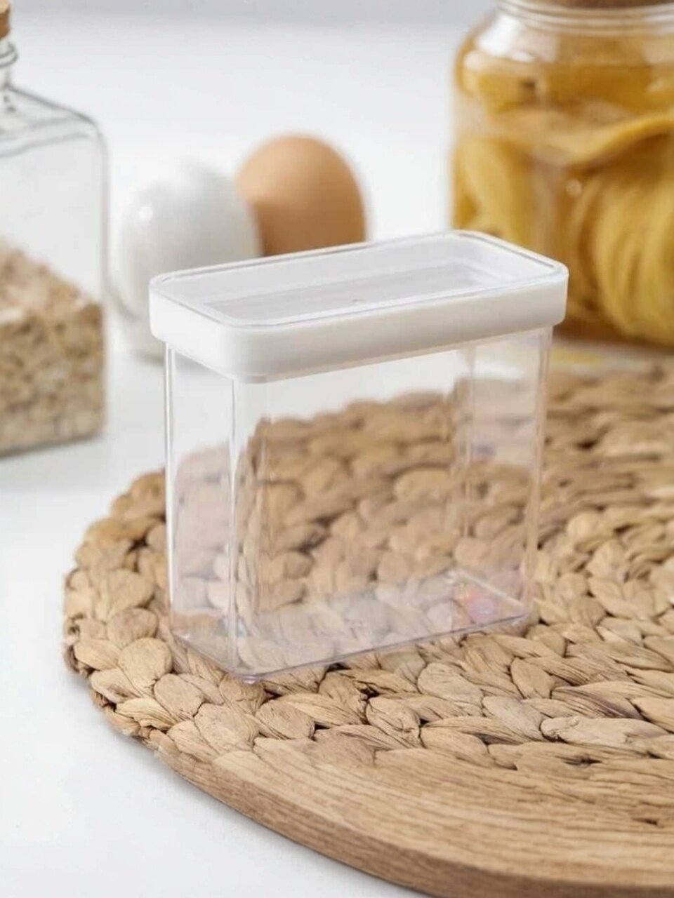 Емкость для специй пластик, 10 см, 270 мл, белая, Idea, Степ, М 1229