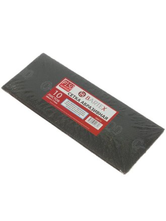 Сетка абразивная зернистость P150, 115х280 мм, 10 шт, Bartex, 0304115