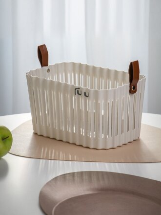 Корзина для хранения, 31х21х18 см, прямоугольная, пластик, Y4-9253