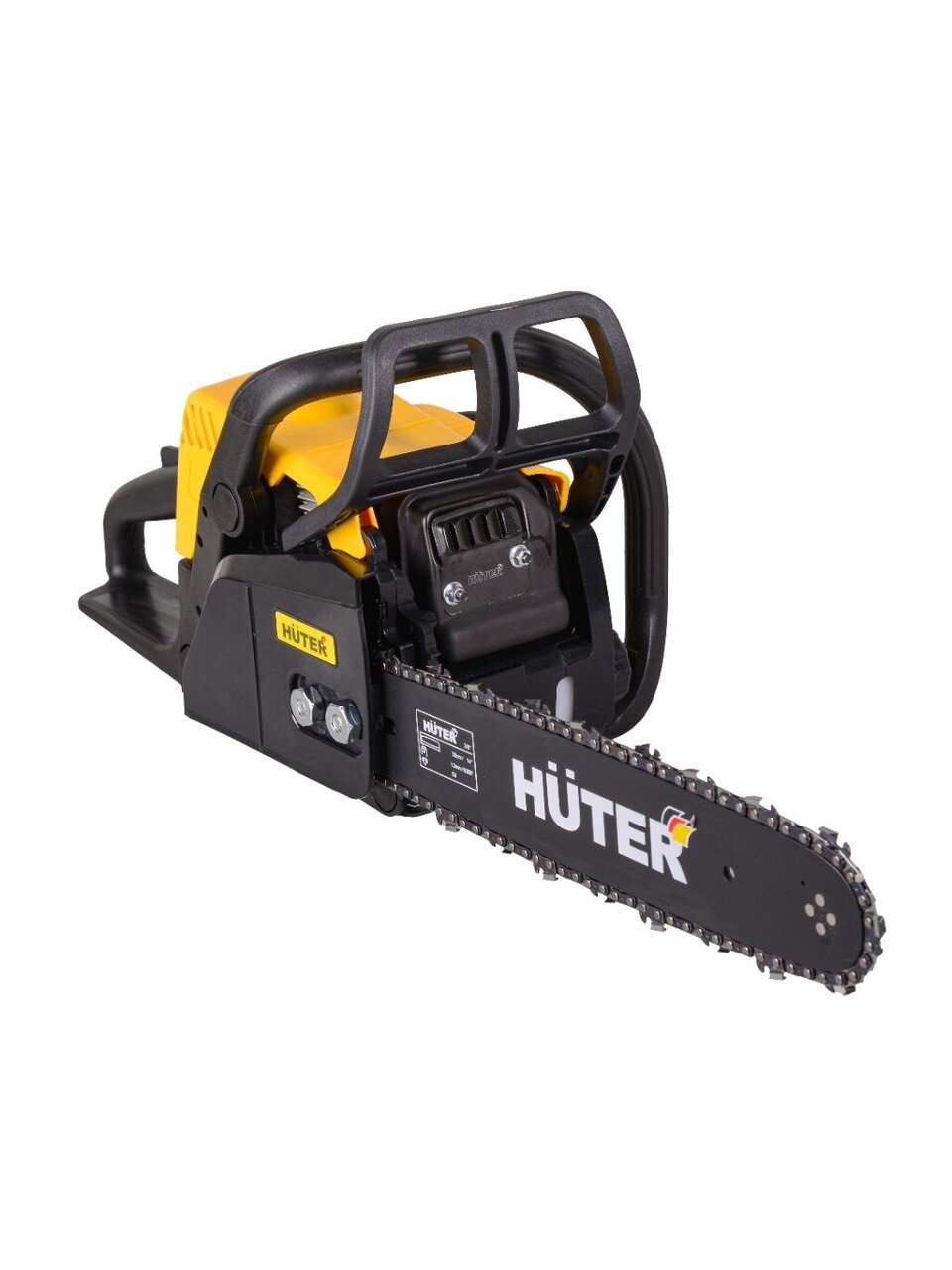 Пила цепная бензиновая, Huter, 2 л.с., 1500 Вт, длина шины 35 см, шаг цепи 0.375 дюйм, 50 звеньев, MS-180