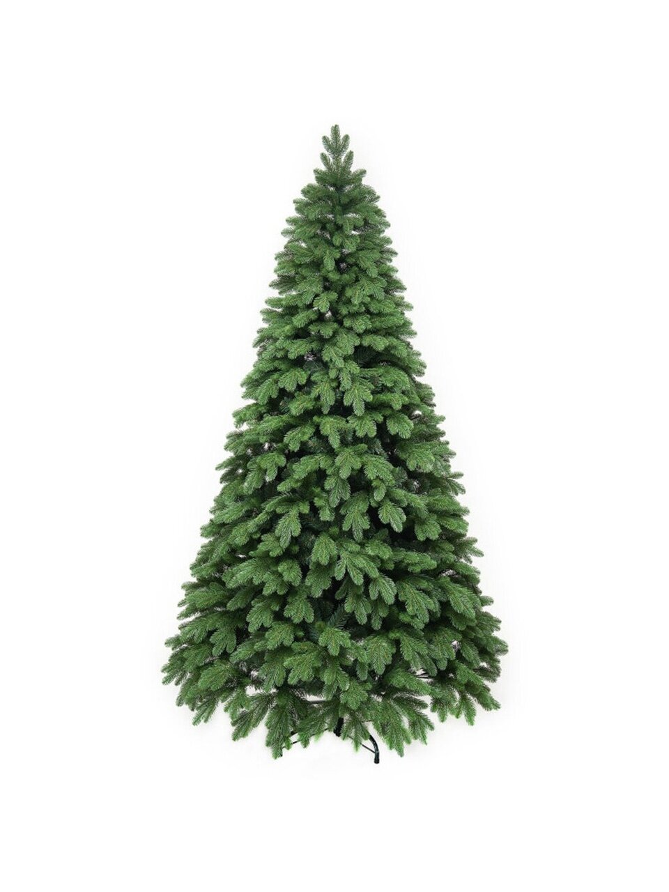 Елка новогодняя напольная, 240 см, Парижанка, ель, зеленая, хвоя литая + ПВХ пленка, ЕлкиТорг