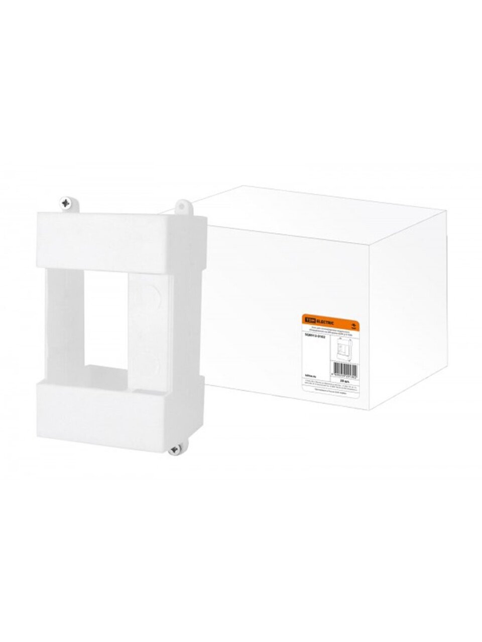 Бокс на DIN-рейку, БОМ 2/3, для опломбировки модульного оборудования, TDM Electric, 2 модуля, SQ0913-0102