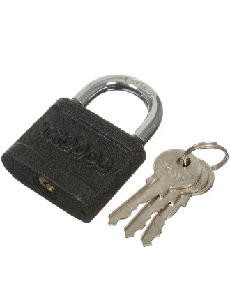 Замок навесной Trodos, ВС-HG45-50, 210011, коробка, цилиндровый, 3 ключа