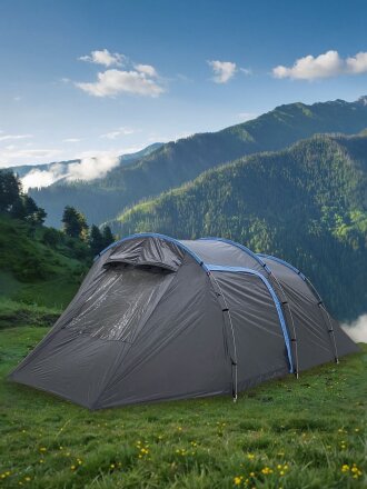 Палатка 4-местная, 255+225х270х155 см, 2 слоя, 1 комн, с москитной сеткой, Green Days, Tunel tent