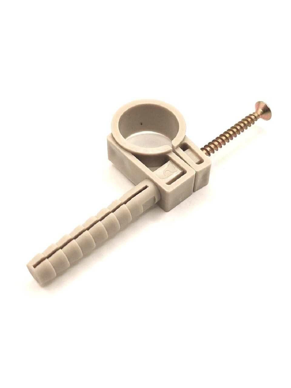 Дюбель-хомут 20 мм, полипропилен, крепление для труб "бобры", РосТурПласт, 37818