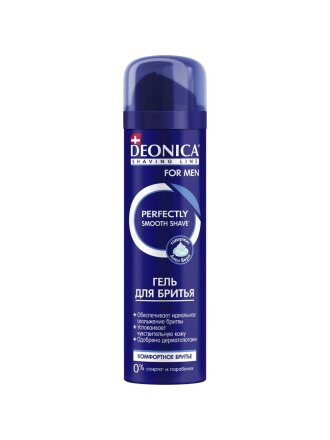 Гель для бритья, Deonica, For Men, Комфортное бритье, 200 мл, 46 00104 03557 9