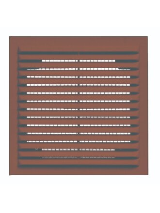 Решетка вентиляционная ABS пластик, вытяжная, 240х170 мм, коричневая, Viento, Серия В, 1724Вкор