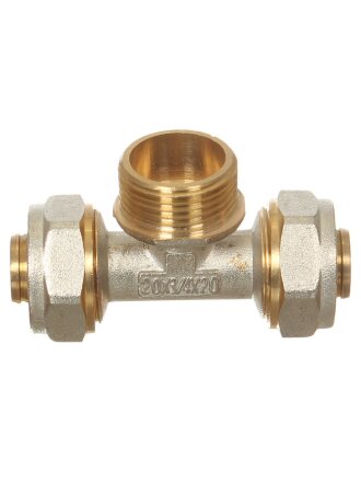 Металлопластиковый тройник d20х3/4", наружная резьба, Frap, F311.2005