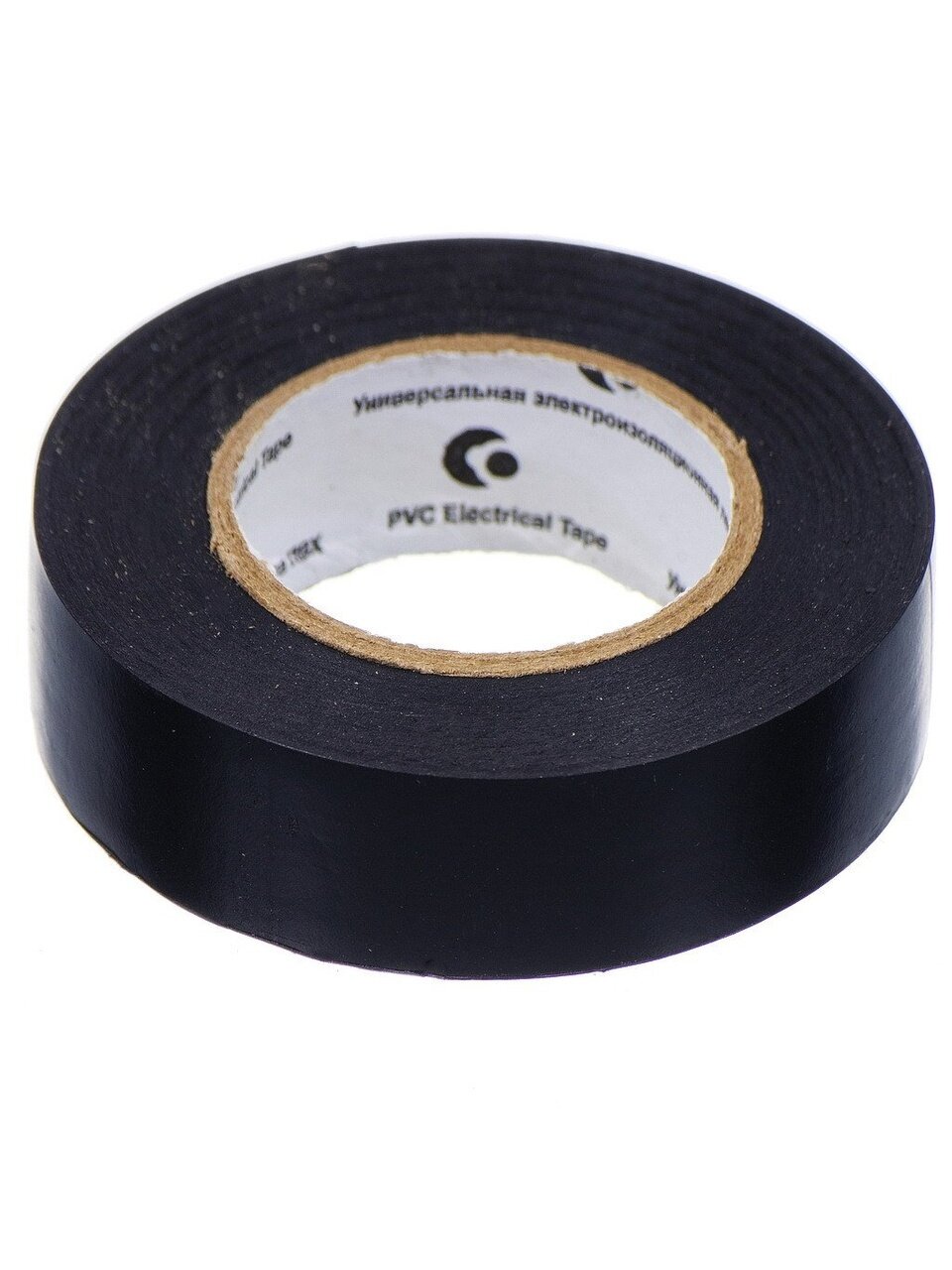 Изолента ПВХ, 19 мм, 150 мкм, черная, 20 м, индивидуальная упаковка, Bartex