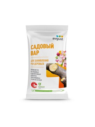 Садовый вар для заживления ран и срезов деревьев, 150 г, брикет, Avgust