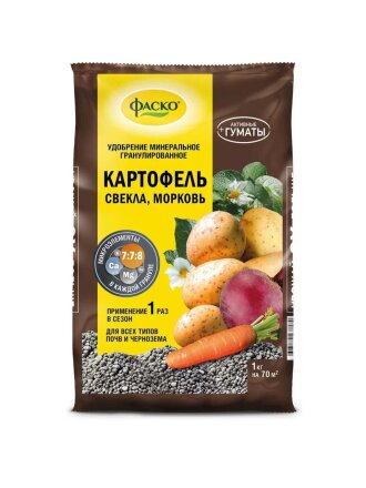 Удобрение 5М, для картофеля, минеральное, гранулы, 1 кг, Фаско
