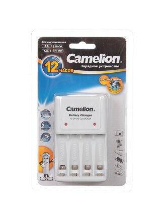 Зарядное устройство для аккумуляторов 200 мА·ч, 4АА, ААА, индикатор, Camelion, BC-1010B, 10357