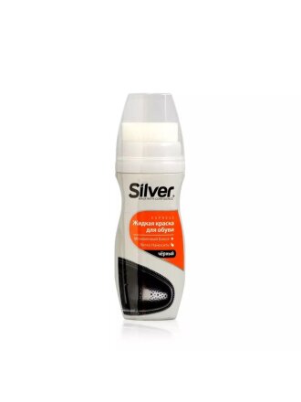 Крем-краска Silver, для обуви, 75 мл, черный, LS3003-01/LS2003-01
