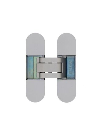 Петля Apecs, 110х30х6 мм, 3D-Z-CRM R15 B2B, 32701/34394, полимерное покрытие, скрытая, хром матовая