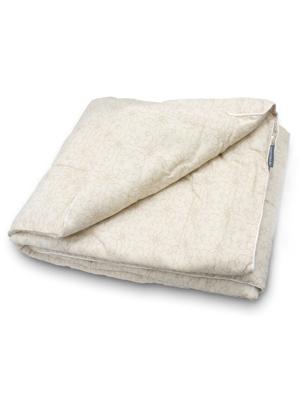 Одеяло 2-спальное, 172х205 см, Хлопок, 100% полиэфирное волокно, 200 г/м2, всесезонное, чехол 100% хлопок, кант, Сонотерра