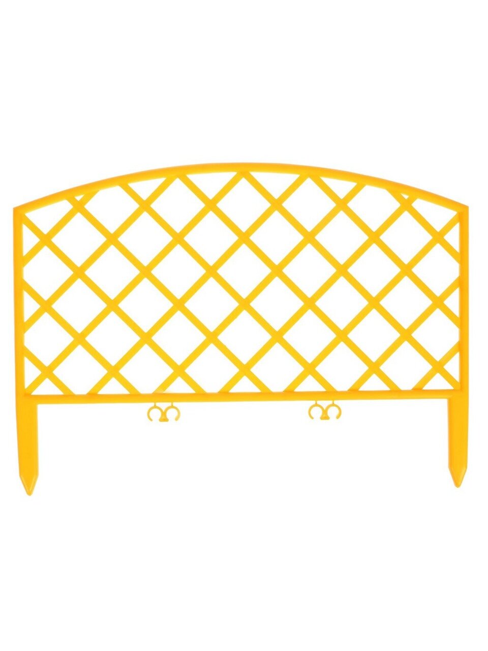 Забор декоративный пластмасса, Palisad, Плетенка №6, 24х320 см, желтый, ЗД06