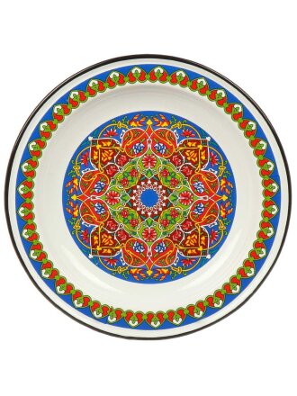 Блюдо эмалированная сталь, 3.5х35.5 см, 2 л, Арабский, Сибирские товары, С0808.0*70