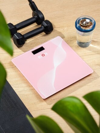 Весы напольные электронные, Rion, Спорт BB-501, стекло, до 180 кг, LCD-дисплей