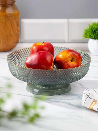 Ваза для фруктов, пластик, 10х26 см, Y4-8591