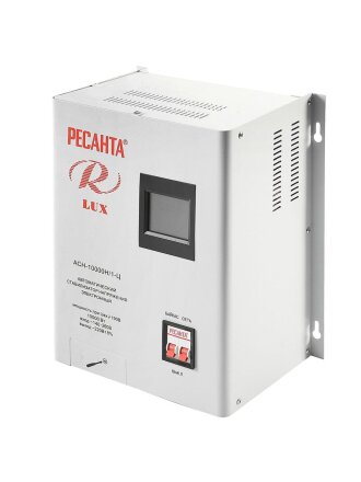 Стабилизатор напряжения Ресанта, Люкс АСН-10 000 Н/1-Ц, 10 кВт, 140-260 В, 63/6/18