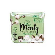 Прокладки женские Monty, Pantyliner, ежедневные, 20 шт, MNT80118 Прокладки женские Monty, Pantyliner, ежедневные, 20 шт, MNT80118