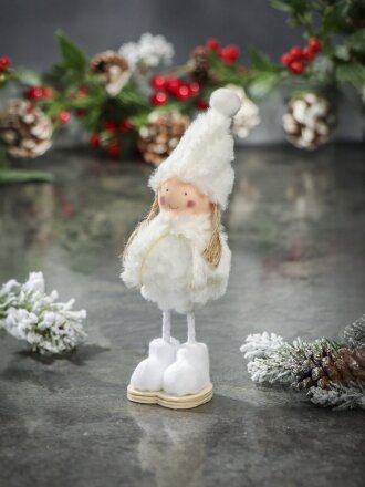 Фигурка декоративная Девочка, 23 см, белая, Y4-8435